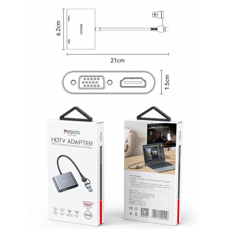 Yesido HM13 2m 8 Pin to HDMI 1080P HDTV Adapter Cable Yesido HM13 2m 8 Pin to HDMI 1080P HDTV Adapter Cable